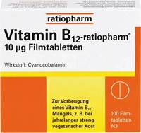 PZN-DE 08735267, Vitamin B12-ratiopharm 10 &micro;g Filmtabletten 100 St