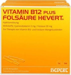 PZN-DE 04674439, Hevert-Arzneimittel Vitamin B12 plus Fols&auml;ure Hevert Ampullen 400