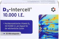 PZN-DE 10210365, INTERCELL-Pharma D3-Intercell 10000 I.E. Kapseln 10.5 g, Grundpreis: