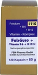 PZN-DE 12569018, FBK-Pharma Fols&auml;ure + Vitamin B6 + B12 Komplex N Kapseln 60 g,