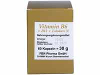 PZN-DE 12569248, FBK-Pharma Vitamin B6 + B12 + Folsäure N Kapseln 30 g,...