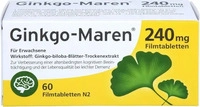 PZN-DE 12580480, HERMES Arzneimittel Ginkgo-Maren 240 mg Filmtabletten 60 St