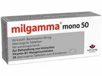 PZN-DE 01221884, Wörwag Pharma milgamma mono 50 Tabletten Überzogene...