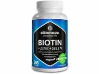 PZN-DE 12580505, Vitamaze Biotin 10 mg hochdosiert + Zink + Selen Tabletten 91.25 g,