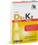 PZN-DE 15205937, Avitale Vitamin D3 + K2 2000 I.E. Tabletten 14.4 g, Grundpreis: