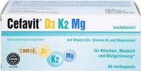 PZN-DE 15580173, Cefak Cefavit D3 K2 Mg 7.000 I.E. Hartkapseln 46.5 g, Grundpreis: