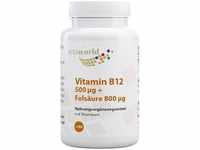 PZN-DE 16938429, Vita World Vitamin B12 500 µg + Folsäure 800 µg Tabletten...