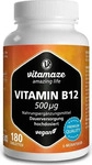 PZN-DE 16819334, Vitamaze Vitamin B12 500 &micro;g hochdosiert vegan Tabletten 45 g,