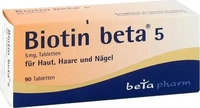 PZN-DE 14278466, betapharm Arzneimittel Biotin beta 5 Tabletten 90 St