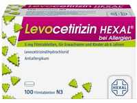 PZN-DE 14241670, Levocetirizin Hexal bei Allergien 5 mg Filmtabletten 100 St