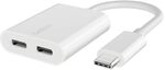 Belkin RockStar USB-C Audio- und Ladeadapter, wei&szlig; F7U081btWH
