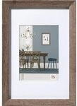 Walther Fiorito nussbaum 30x45 Holz inkl. Passepartout EF045N