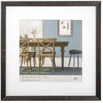 Walther Fiorito dunkelgrau 40x40 Holz inkl. Passepartout EF440D