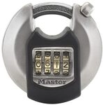 Master Lock Disk-Zahlenschloss aus Edelstahl M40EURDNUM
