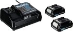 Makita Energy Kit 197658-5 2x BL1021B + DC10SB