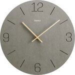 Hama Wanduhr Kreta grau 30cm eingravierte Ziffern 185881