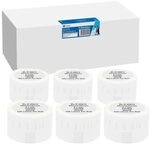 6x G&G Etiketten 54mm x 101mm sw Komp. m. Dymo S0722430/ 99014 19329