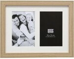Deknudt S66KB2 Galerie 2x13x18 Holz naturfarbe mit Passepartout S66KB2 13X18
