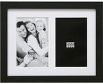 Deknudt S66KA2 Galerie 2x13x18 Holz schwarz mit Passepartout S66KA2 13X18