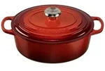Le Creuset Signature Br&auml;ter Kirschrot Oval 33 cm 21178330602430