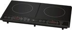 Clatronic DKI 3609 schwarz Induktions-Doppelkochplatte 263703
