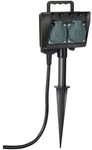 Brennenstuhl 2-Fach Gartensteckdose mit Erdspiess 1154430