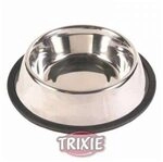 Trixie Edelstahlnapf mit Gummiring - 2,7 l