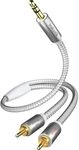 In - Akustik in-akustik Premium Audio Kabel 3,5 mm Klinke - Cinch 1,5 m 004100015