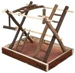 Trixie Vogelspielplatz aus Naturholz - 35 x 27 x 30 cm