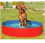 Karlie DOGGY POOL der Swimmingpool f&uuml;r Hunde - Rot-Blau - 120 cm
