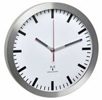 TFA 60.3528.02 Funk-Wanduhr ALUMINIUM