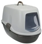 Trixie Katzentoilette Berto Top mit Trennsystem - taupe/helltaupe