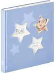 Walther Estrella blau 28x30,5 50 wei&szlig;e Seiten Babyalbum UK133L UK-133-L