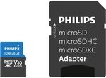 Philips MicroSDXC Card 128GB Class 10 UHS-I U3 incl. Adapter FM12MP65B/00