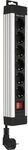 REV Steckdosenleiste 6-fach 2,4m Supraline m. Schalter silber 0014612713