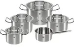 Zwilling Pro Topfset 5-tlg. Kochgeschirrset Edelstahl silber 1006088