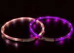 Karlie Visio Light LED-Leuchtschlauch mit USB - Gestreift - rot-wei&szlig;