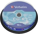 1x10 Verbatim CD-R 80 / 700MB 52x Speed Extra Protection CB 43437