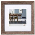 Walther Fiorito nussbaum 40x40 Holz inkl. Passepartout EF440N