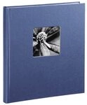 Hama Fine Art Buchalbum blau 29x32 50 wei&szlig;e Seiten 2118