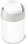 Simplehuman Badezimmer-Abfallbeh&auml;lter 1,5 l wei&szlig;