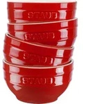 Staub Snack-Schalen 12 cm rot 4 St.