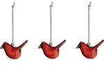 Birds Weihnachtsschmuck mini rot 3 St.