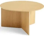 Slit Kaffeetisch 65 cm rund helle Eiche aus Holz