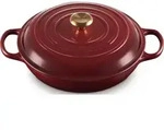 Gourmet Signature Topf 30 cm niedrig burgunderrot