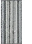 Unique Handtuch 50 x 100 cm mit Streifen anthrazitfarbig