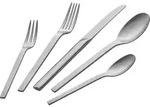 Minimale Besteckset, matt silber, 68-teilig
