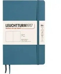 Leuchtturm 1917 Notizbuch B6+ 123 Seiten, unliniert, Softcover, blaugrau, 80...