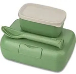 Candy Ready Organic Nature Lunchbox-Beh&auml;lter gr&uuml;n mit Besteck 3 El.