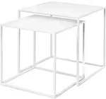 Fera Beistelltisch-Set wei&szlig; 2 St.